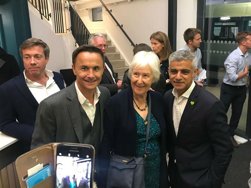Dennis Wise and Sadiq Khan at Dale Youth opening
