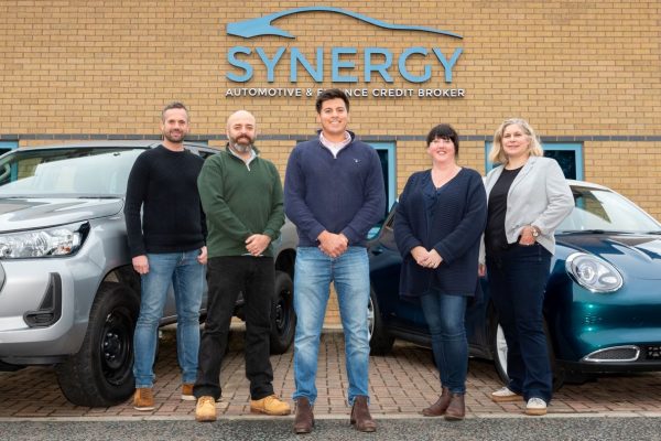 Phil Reynolds, Managing Director Newable Lending, with the Synergy Car Leasing Leadership Team