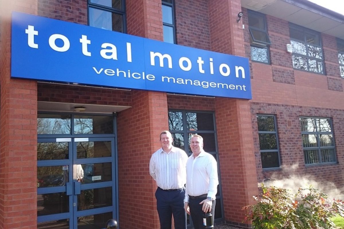 Simon and Andy outside Total Motion