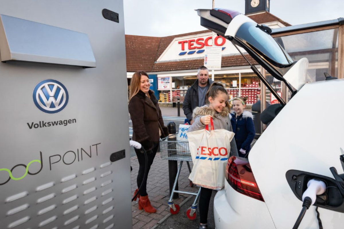 Volkswagen and Tesco chargepoint partnership 10